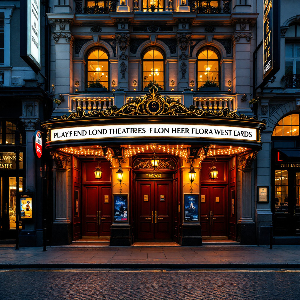 Musical London Tipps für deutsche Besucher vor einem beleuchteten West End Theater am Abend